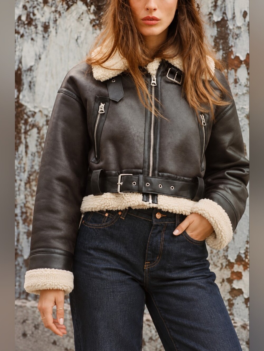 Zara Double-Faced Short Jacket Size Medium